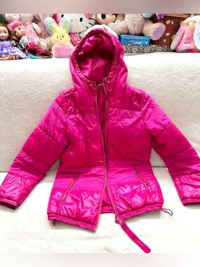 Adidas Puffer Winter Jacket Size S Warm -Hot Pink